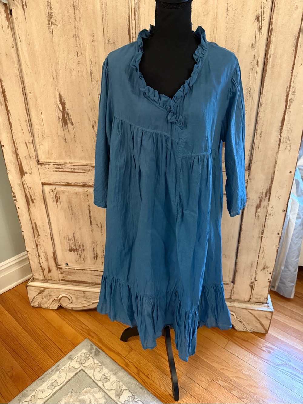 JP and Mattie Sundance cotton oversized frock/dress. Cottagecore. Blue. Medium